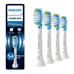 Philips Sonicare Premium Plaque Defence C3 -harjaspäät HX9044/87 (VALKOINEN, 4 kpl)