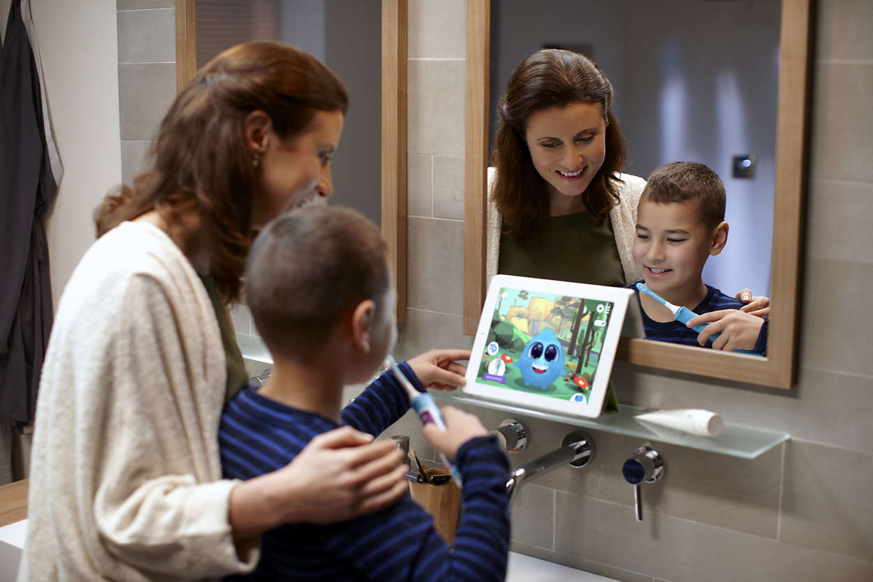 Philips Sonicare FOR KIDS sähköhammasharja lastele (al. 3a) HX6321/04 - 1 harjapea, 2 intensiivsuse ja mobiiliäpiga – Kuva 8