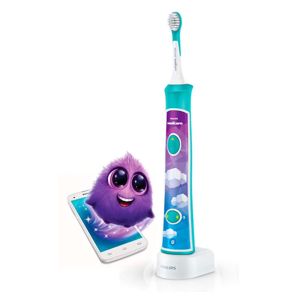 Philips Sonicare FOR KIDS sähköhammasharja lastele (al. 3a) HX6321/04 - 1 harjapea, 2 intensiivsuse ja mobiiliäpiga – Kuva 4