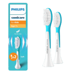 Philips Sonicare For KIDS (7+) -lasten vaihtoharjat, vakiokoko (pehmeät), HX6042/90 (2 kpl)