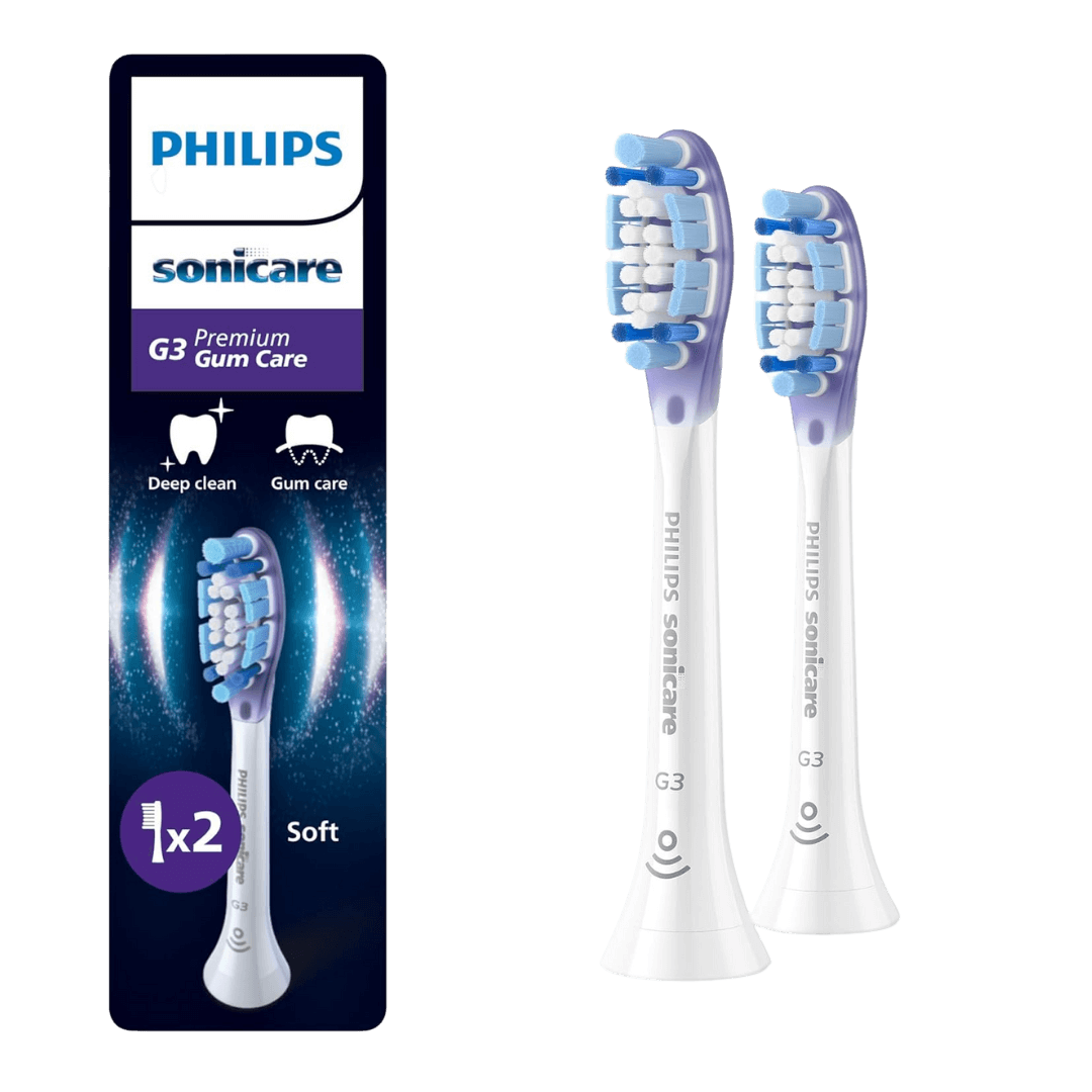 Philips Sonicare Premium Gum Care G3 -harjaspäät ikenille HX9052/87 (VALKOINEN, 2 kpl)