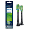 Philips Sonicare Premium White W3 pehme äärega poleerivad hambaharja otsikud HX9062/33 (MUST, 2 tk)