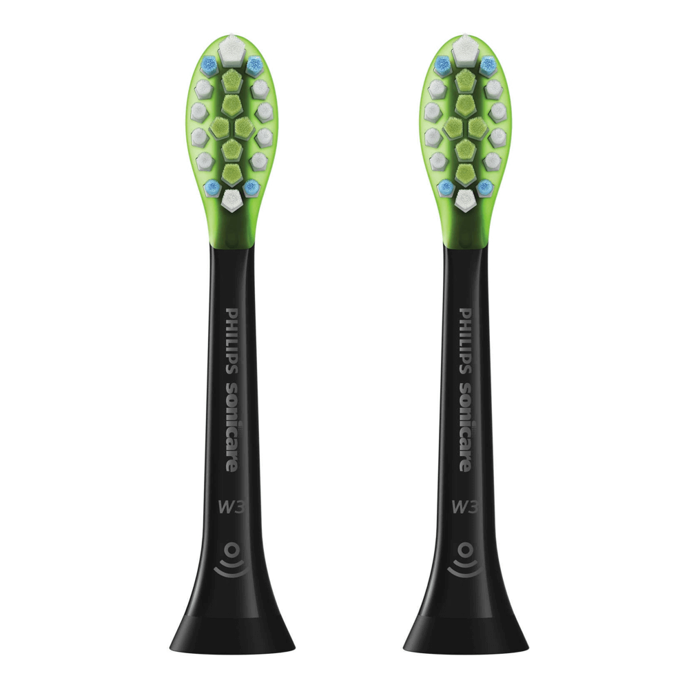 Philips Sonicare Premium White W3 pehme äärega poleerivad hambaharja otsikud HX9062/33 (MUST, 2 tk) – Kuva 3