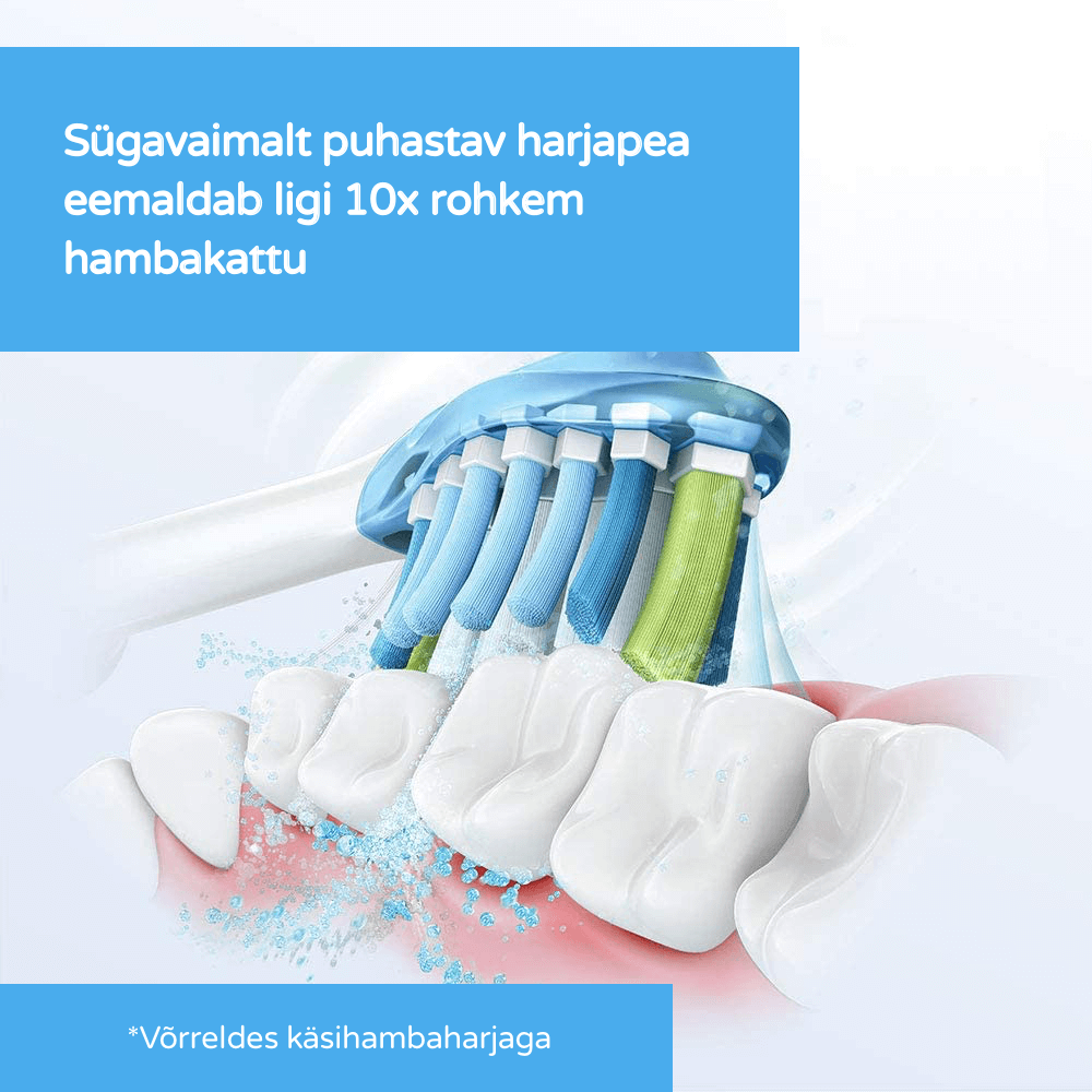 Philips Sonicare Premium Plaque Defence C3 hambaharja otsikud HX9044/88 (MUST, 4 tk) – Kuva 4