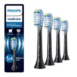 Philips Sonicare Premium Plaque Defence C3 -harjaspäät HX9044/88 (MUSTA, 4 kpl)