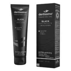 Dentissimo Extra Whitening BLACK 75ML valgendav hambapasta (aktiveeritud söega)