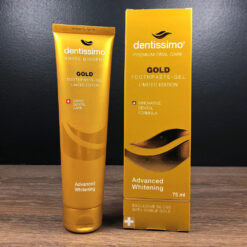 Dentissimo Extra Whitening GOLD 75ML valgendav hambapasta (kullaosakestega) – Kuva 2