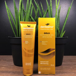 Dentissimo Extra Whitening GOLD 75ML valgendav hambapasta (kullaosakestega) – Kuva 4