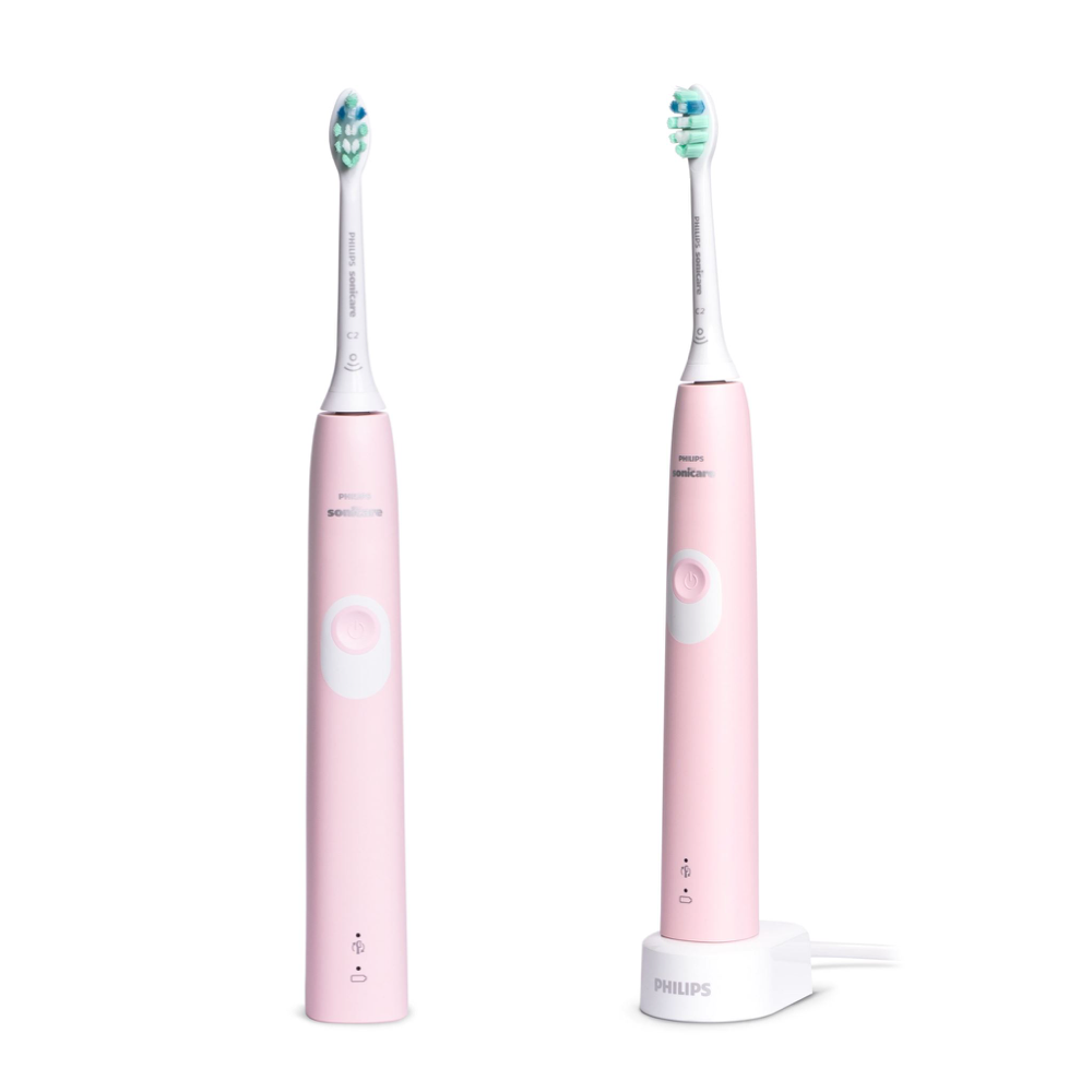 Philips Sonicare ProtectiveClean 4300 seeria HX6800/35 MUST + ROOSA komplekt (2 käepidet, 2 harjapead + 2 reisivutlarit) – Kuva 6