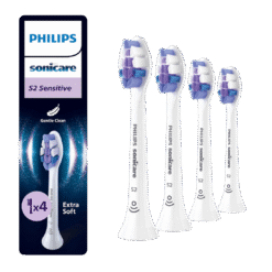 Philips Sonicare S2 Sensitive (Ultra Soft) -erittäinpehmeät harjaspäät HX6054/87 (4 kpl)