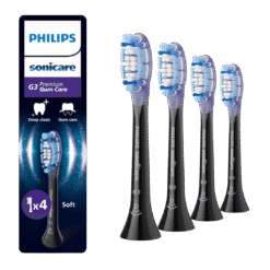 Philips Sonicare Premium Gum Care G3 -harjaspäät ikenille HX9054/88 (MUSTA, 4 kpl)