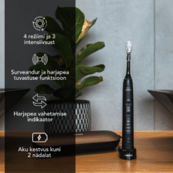 Philips Sonicare ExpertClean 7500 seeria MUST (HX9631) 4 režiimi, 3 intensiivsuse, surveanduri ja äpiga – Kuva 3