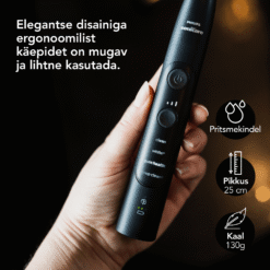 Philips Sonicare ExpertClean 7500 seeria MUST (HX9631) 4 režiimi, 3 intensiivsuse, surveanduri ja äpiga – Kuva 5