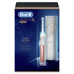 Oral-B Genius X 20000N Rose Gold LUX Edition sähköhammasharja surveanduriga (6 režiimi, 4 harjapead) – Kuva 4
