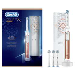 Oral-B Genius X 20000N Rose Gold LUX Edition sähköhammasharja surveanduriga (6 režiimi, 4 harjapead) – Kuva 3