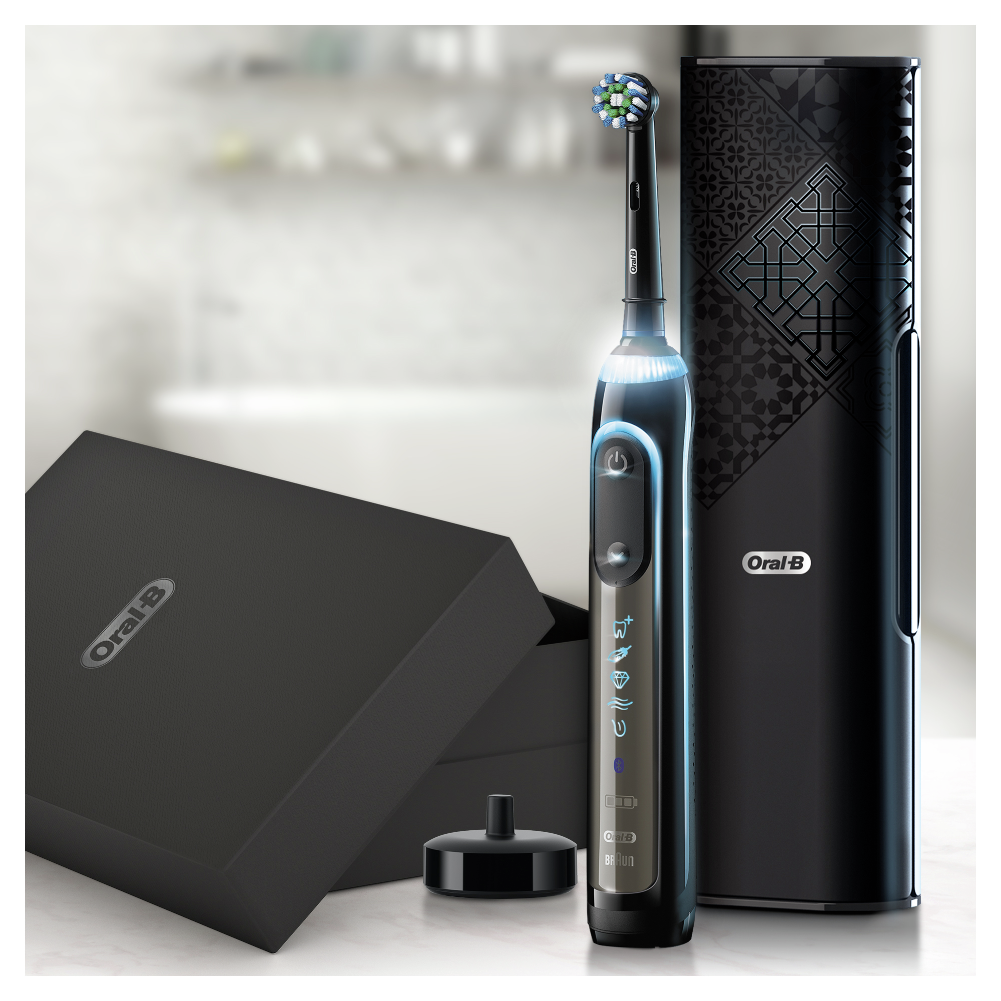 Oral-B Genius X 20000N Antracite Grey LUX Edition sähköhammasharja (surveanduri, 6 režiimi, 4 harjapeaga) – Kuva 4