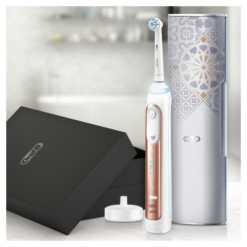 Oral-B Genius X 20000N Rose Gold LUX Edition sähköhammasharja surveanduriga (6 režiimi, 4 harjapead) – Kuva 5