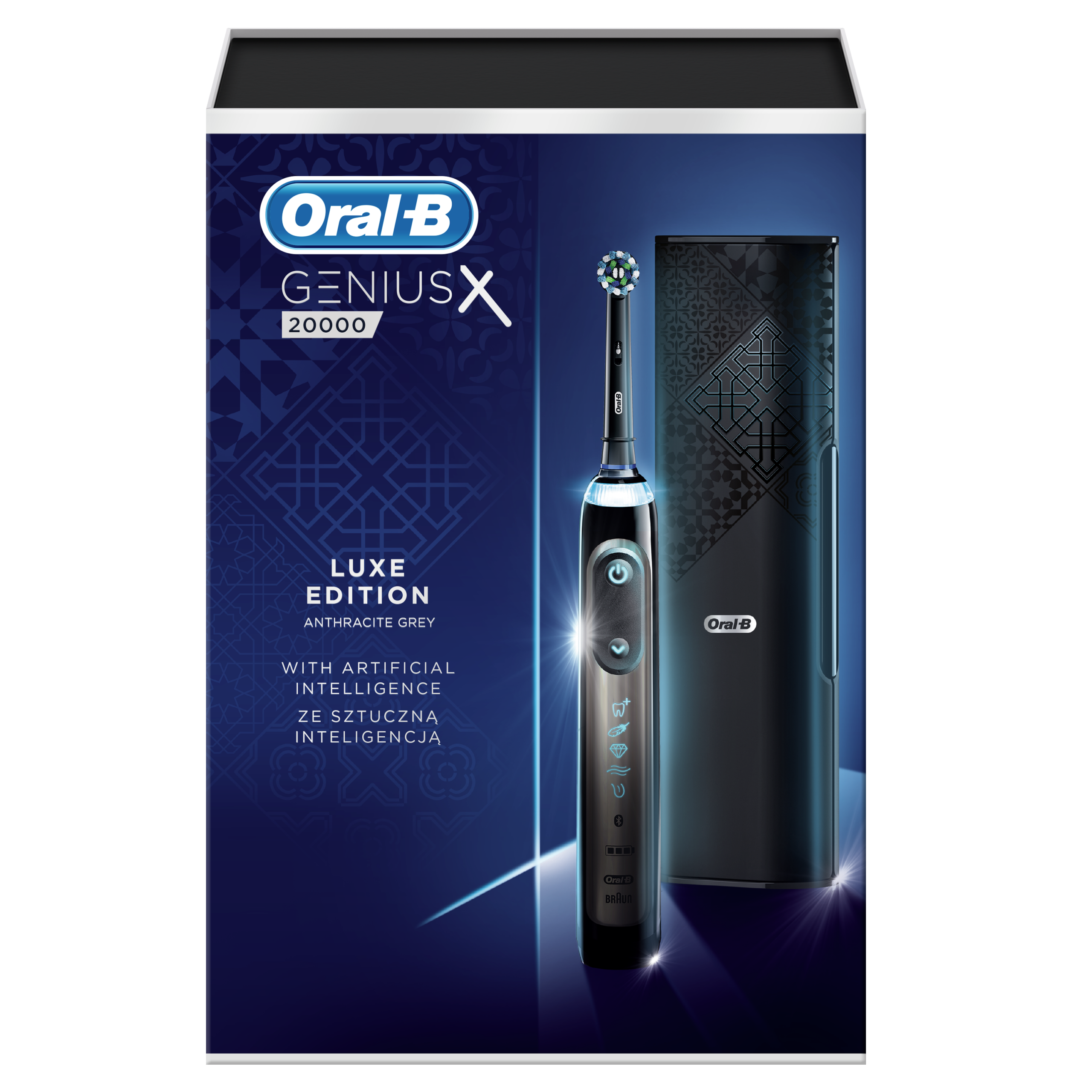 Oral-B Genius X 20000N Antracite Grey LUX Edition sähköhammasharja (surveanduri, 6 režiimi, 4 harjapeaga) – Kuva 12