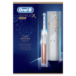 Oral-B Genius X 20000N Rose Gold LUX Edition sähköhammasharja surveanduriga (6 režiimi, 4 harjapead) – Kuva 6