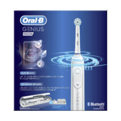 Oral-B GENIUS 10000 sähköhammasharja surveanduriga VALGE (6 režiimi, 2 harjapead) + Reisikarp – Kuva 3