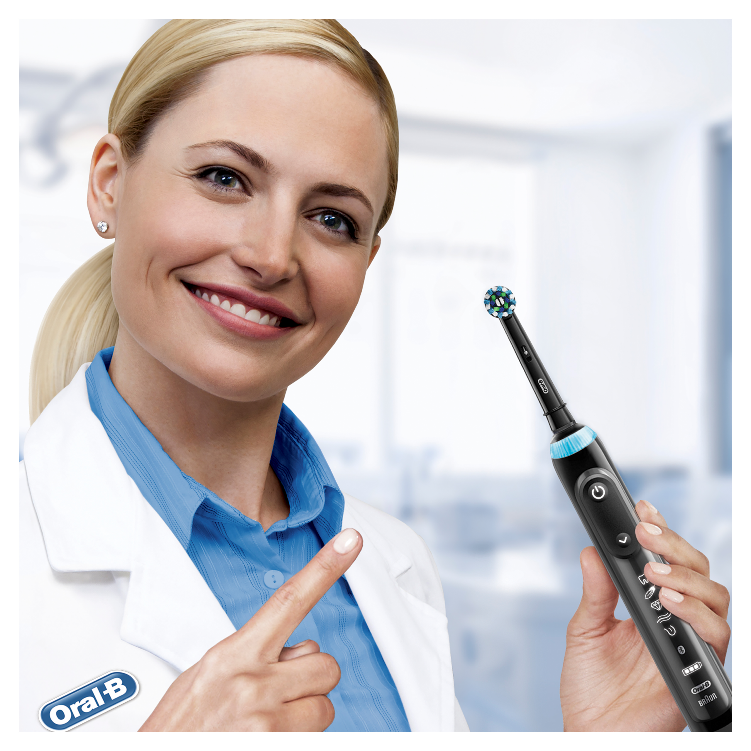Oral-B Genius X 20000N Antracite Grey LUX Edition sähköhammasharja (surveanduri, 6 režiimi, 4 harjapeaga) – Kuva 8