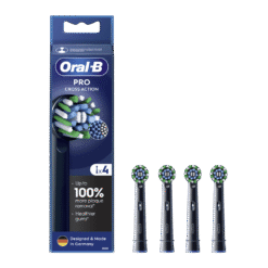 Oral-B CROSS ACTION Pro -vaihtopäät, mustat (EB50-4, 4 kpl)