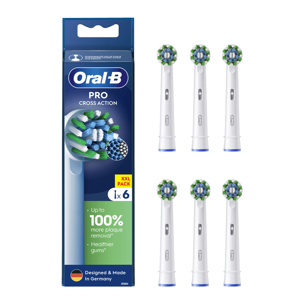 Oral-B CROSS ACTION Pro -harjaspäät (EB50-6, 6 kpl)