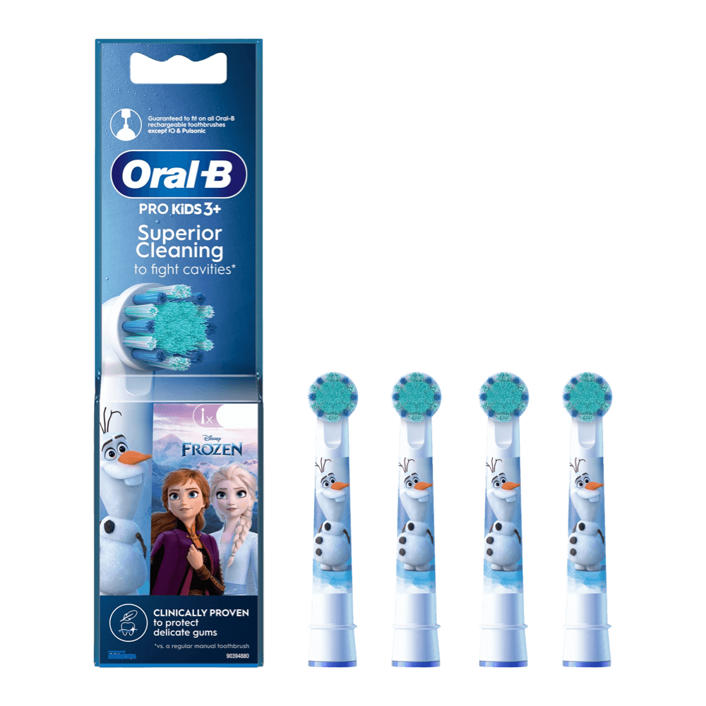 Oral-B PRO Kids 3+ FROZEN -lasten erittäin pehmeät vaihtopäät (EB10S-4, 4 kpl)