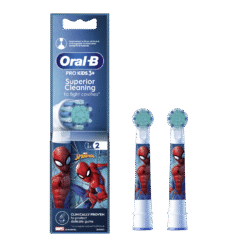 Oral-B PRO Kids 3+ SPIDERMAN -vaihtoharjaspäät lapsille, erittäin pehmeät (EB10S-2K, 2 kpl)