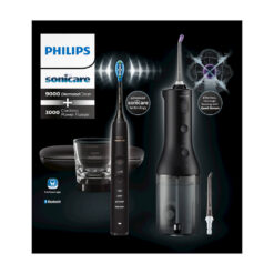 Philips Sonicare DiamondClean 9000 HX3886/43 sähköhammasharja + Power Flosser 3000 veeprits (MUST) – Kuva 5