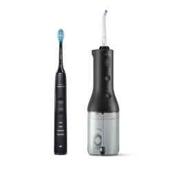 Philips Sonicare DiamondClean 9000 HX3886/43 sähköhammasharja + Power Flosser 3000 veeprits (MUST) – Kuva 4