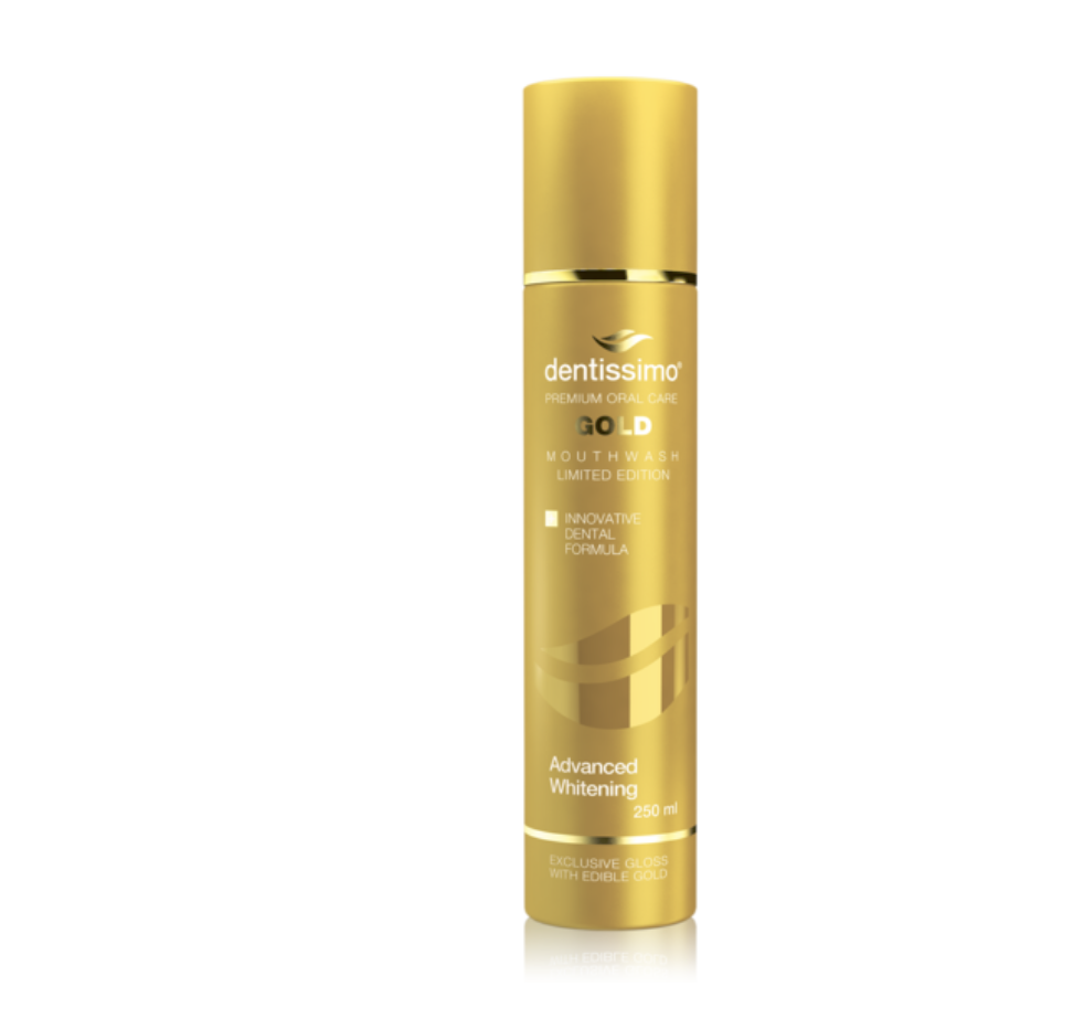 Dentissimo GOLD ADVANCED WHITENING 250ML suuvesi (valgendava toimega)