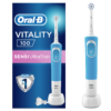 Oral-B Vitality 100 Sensitive UltraThin sähköhammasharja taimeri ja pehme harjapeaga (SININE)