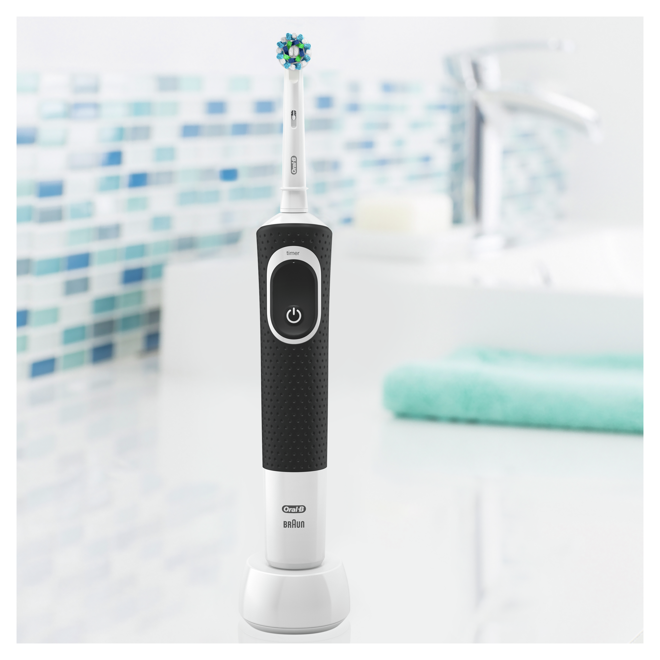 Oral-B Vitality 150 Cross Action sähköhammasharja taimeri ja 2 harjapeaga (MUST) – Kuva 3