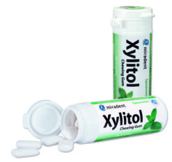 Miradent 100% Xylitol -purukumi MINTTU (30 g, 30 kpl/pakkaus)