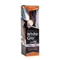 White Glo Charcoal Deep Stain Remover -hammastahna 100 ml (valkaiseva aktiivihiilihammastahna)