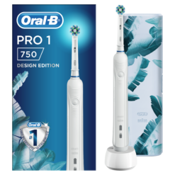 Oral-B PRO 1 / 750 sähköhammasharja koos surveanduri ja reisikarbiga (1 režiim, 1 harjapea - VALGE) – Kuva 4