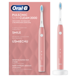 Oral-B Pulsonic SLIM Clean 2000 Pink Sensitive Sonic sähköhammasharja
