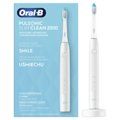 Oral-B Pulsonic SLIM Clean 2000 White Regular (VALKOINEN) äänisähköhammasharja