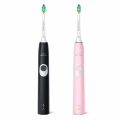 Philips Sonicare ProtectiveClean 4300 seeria HX6800/35 MUST + ROOSA komplekt (2 käepidet, 2 harjapead + 2 reisivutlarit) – Kuva 2