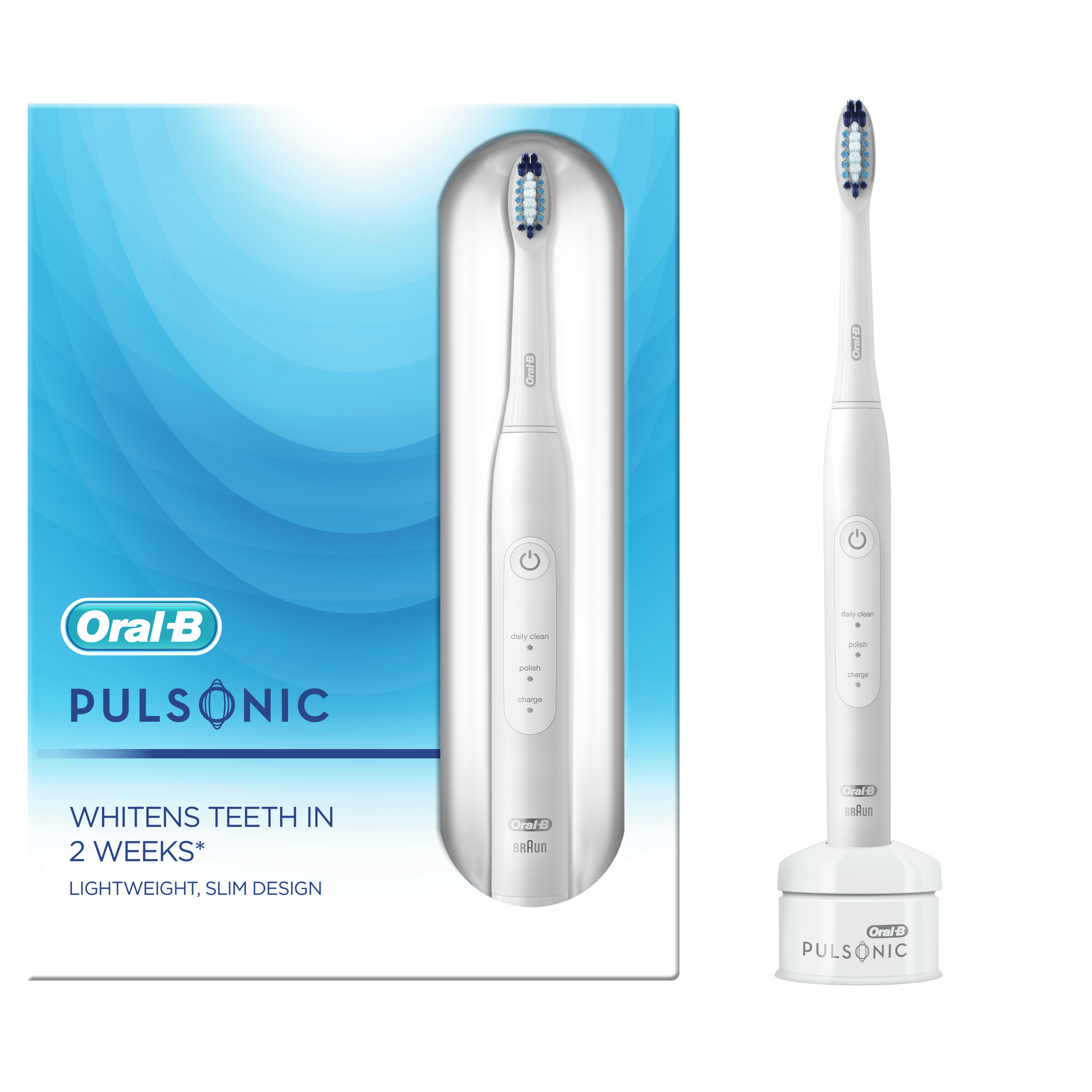 Oral-B Pulsonic SLIM Clean 2200 White (VALGE) Sonic sähköhammasharja – Kuva 3