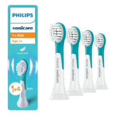 Philips Sonicare For KIDS (3+) -vaihtoharjaspäät lapsille, Mini (pehmeät), HX6034/90 (4 kpl)