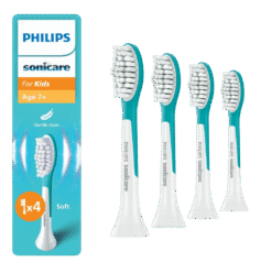 Philips Sonicare For KIDS (7+) -vaihtopäät lapsille, Standard (pehmeät), HX6044/90 (4 kpl)