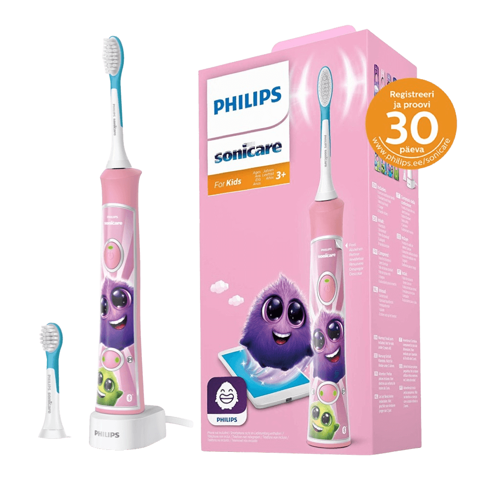 Philips Sonicare FOR KIDS -sähköhammasharja lapsille, PINKKI (3-vuotiaasta alkaen) HX6352/42