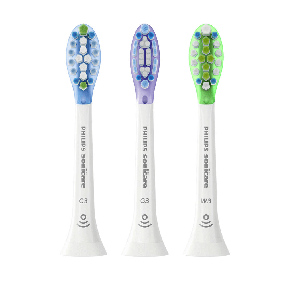 Philips Sonicare C3 Premium MULTIPAKK hambaharja otsikud HX9073/07 (3tk pakis, Plaque Defence, Gum Care ja White) – Kuva 2