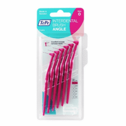 TePe ANGLE 0,4 mm:n hammasväliharjat, PINKKI (koko 0, 6 kpl pakkauksessa – pitkävartinen hammasväliharja)