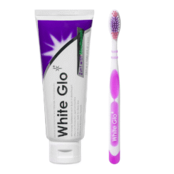White Glo 2in1 with Mouthwash valgendav hambapasta koos suuveega 100ml (kaasa tasuta käsihambahari) – Kuva 2
