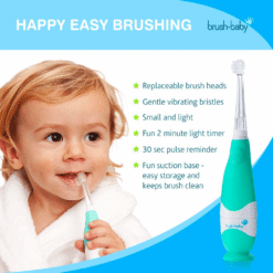Brush-Baby BabySonic sähköhammasharja väikelastele ROHELINE (kuni 3.a) – Kuva 3