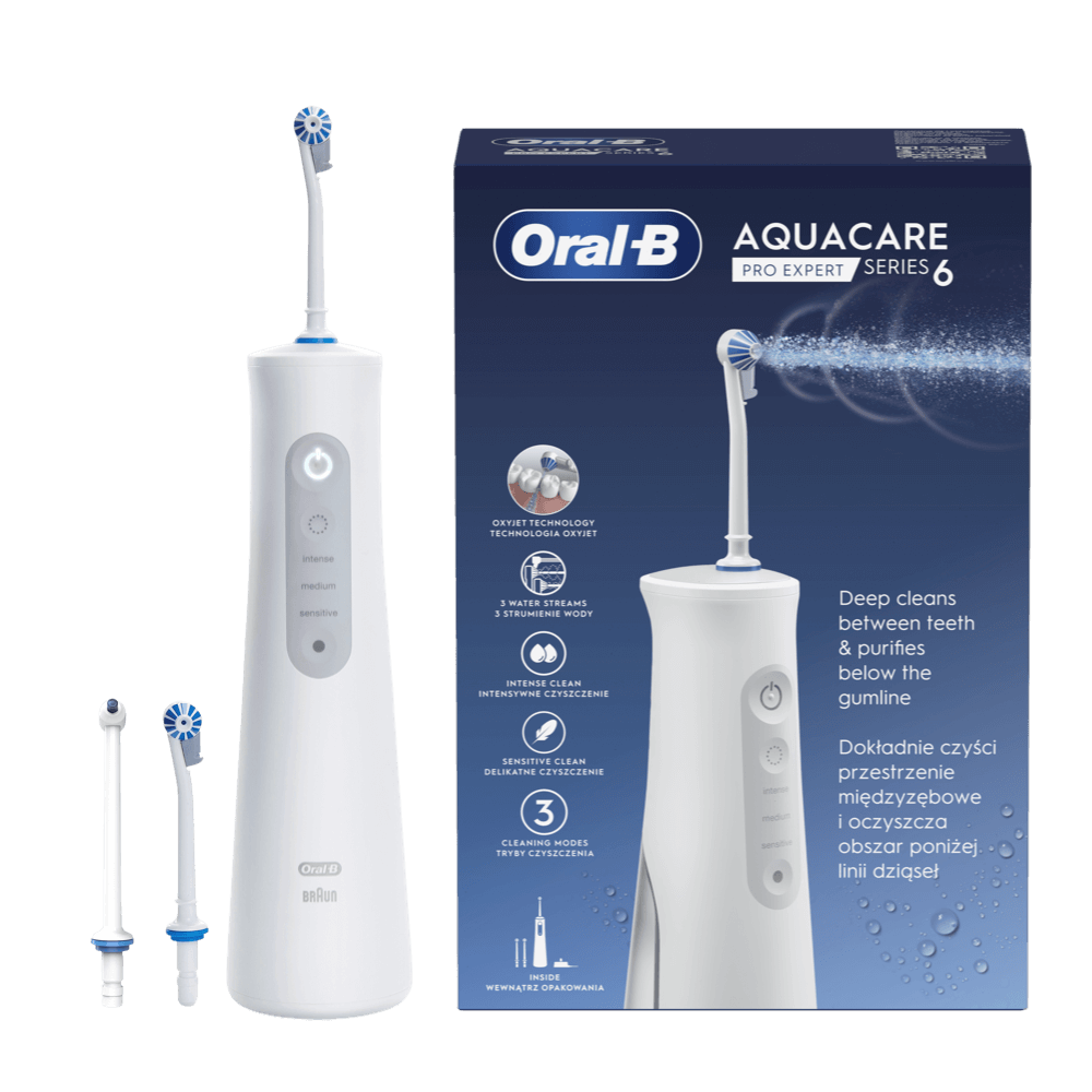 Oral-B AquaCare 6 PRO EXPERT Oxyjet -suuhuuhtelulaite