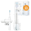 Philips Sonicare DiamondClean 9000 -sähköhammasharja HX3886/41 + Power Flosser 3000 -vesihammaslanka (valkoinen)